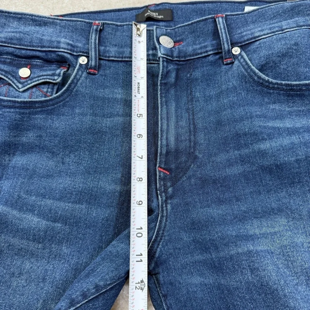NWT True Religion Ricky Flap Straight Jean Mens 38 (36 Tag) Dark Shivering Wash